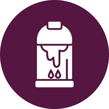 Boya Kovası Kabartma Çemberi Simgesini Boya