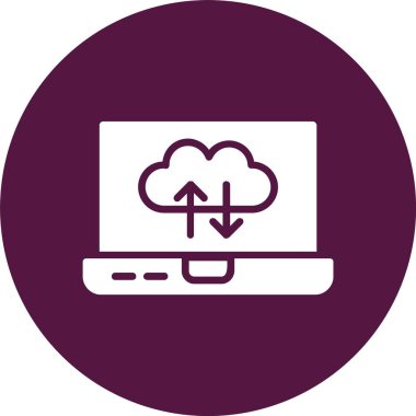 Bulut Hesaplama Kabartma Çemberi Simgesi