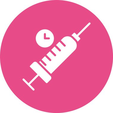 Şırınga Kabartma Çemberi Simgesi