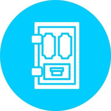 Kapı Zili Kabartma Çemberi Simgesi