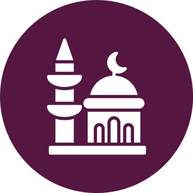 Minaret Kabartma Çemberi Simgesi