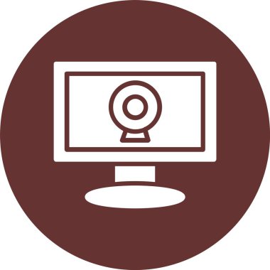 Webcam Kabartma Çemberi Simgesi