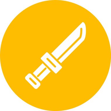 Bıçak Kabartma Çemberi Simgesi