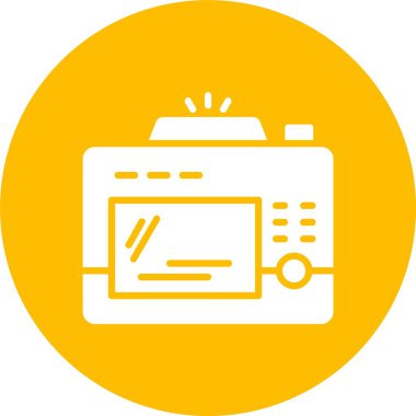 Geri Kamera Kabartma Çemberi Simgesi