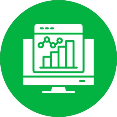 Çevrimiçi Grafik Çemberi Simgesi