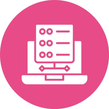 Veri Kabartma Çemberi Simgesi