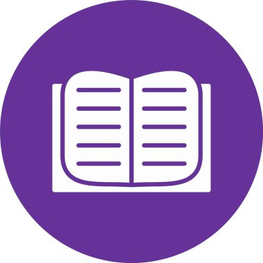 Kitap Kabartma Çemberi Simgesi