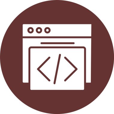 Kod Kabartma Çemberi Simgesi