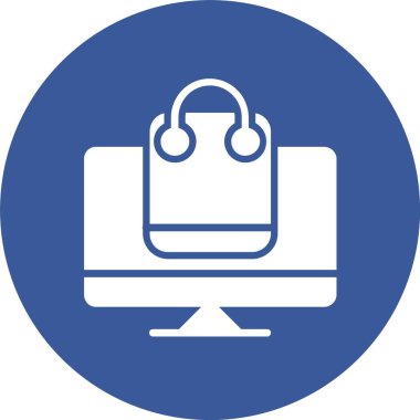 Çevrimiçi Alışveriş Çemberi Simgesi