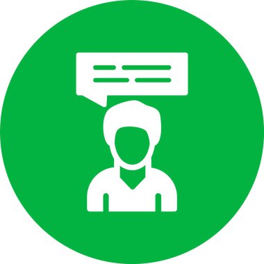 İleti Kabartma Çemberi Simgesi