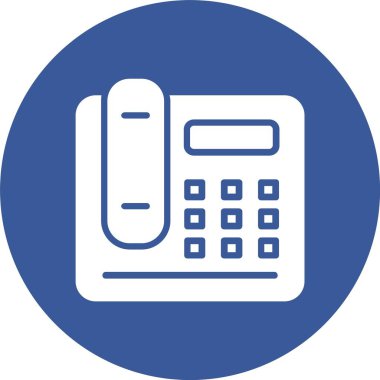 Ofis Telefonu Kabartma Çemberi Simgesi