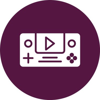 Video Oyunu Kabartma Çemberi Simgesi