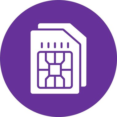 Sim Kart Kabartma Çemberi Simgesi