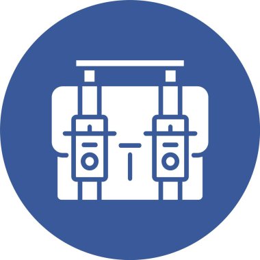 Kamera Torbası Kabartma Çemberi Simgesi