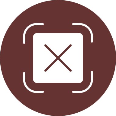 Çapraz Kabartma Çemberi Simgesi