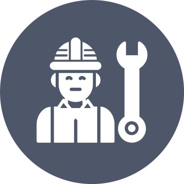 Mühendis Kabartma Çemberi Simgesi