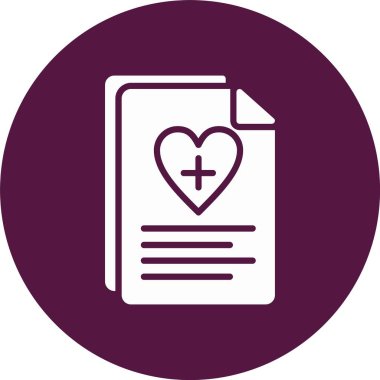 Sağlık Sigortası Kabartma Çemberi Simgesi