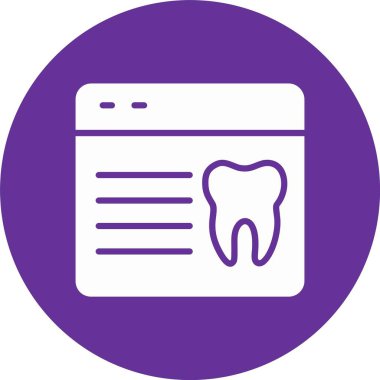 Diş Servisi Kabartma Çemberi Simgesi