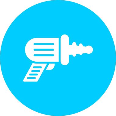 Uzay Silahı Kabartma Çemberi Simgesi