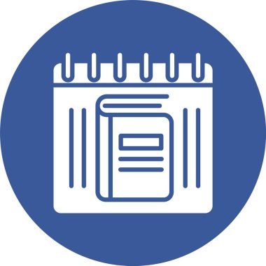 Takvim Kabartma Çemberi Simgesi