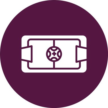 Futbol Sahası Kabartma Çemberi Simgesi