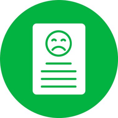 Kötü İnceleme Kabartma Çemberi Simgesi