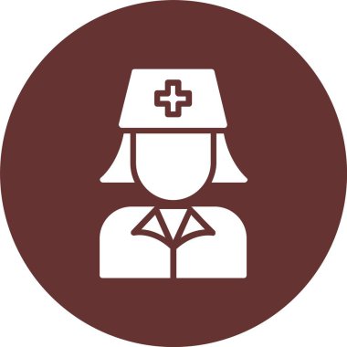 Hemşire Kabartma Çemberi Simgesi