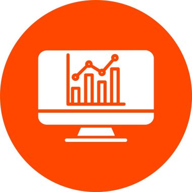 Veri Analizi Kabartma Çemberi Simgesi