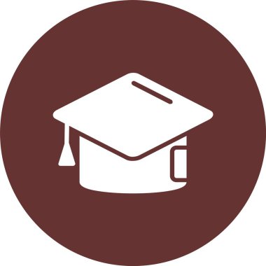 Eğitim Vektörü Kabartma Çemberi Simgesi