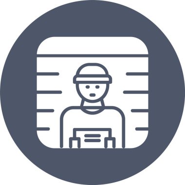 Ceza Kabartma Çemberi Simgesi