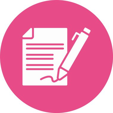 İmza Kabartma Çemberi Simgesi