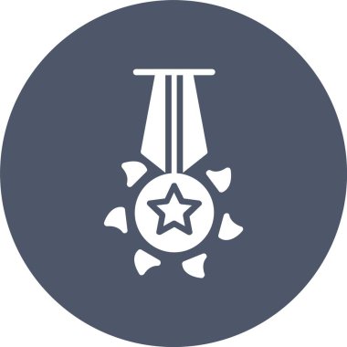 Rozet Kabartma Çemberi Simgesi