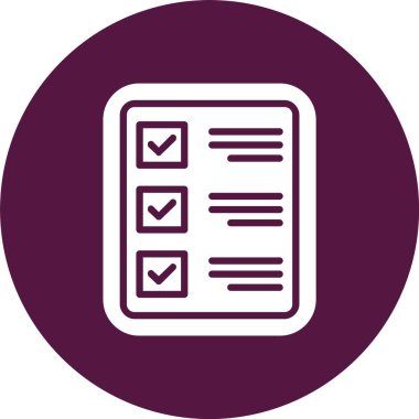 Sınav Kabartma Çemberi Simgesi