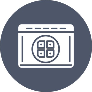 Menü Kabartma Çemberi Simgesi