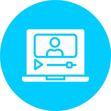 Vlog Yazıcı Kabartma Çemberi Simgesi