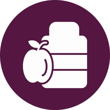 Vitaminler Kabartma Çemberi Simgesi