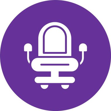 Sandalye Kabartma Çemberi Simgesi