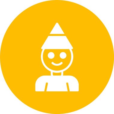 Doğum günü Çocuğu Kabartma Çemberi Simgesi