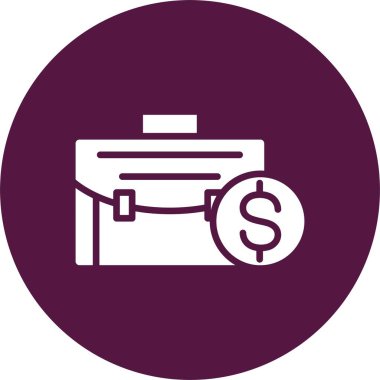 Evrak çantası Kabartma Çemberi Simgesi