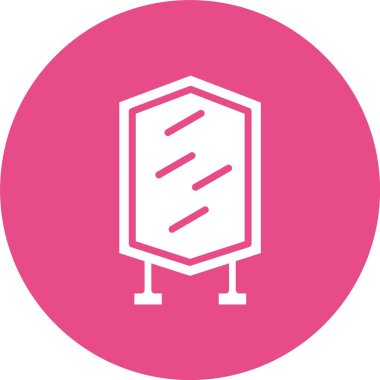 Ayna Kabartma Çemberi Simgesi