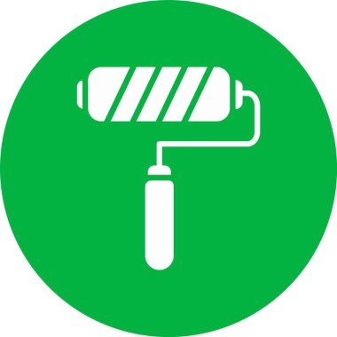 Boya Roller Glyph Çemberi Simgesi