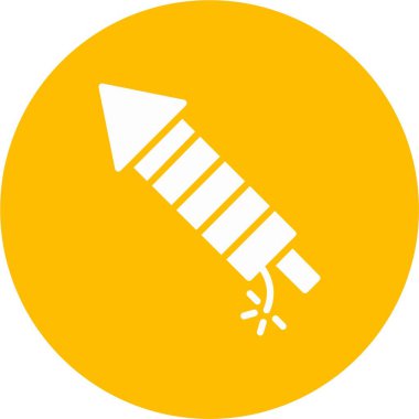 Havai fişek Kabartma Çemberi Simgesi