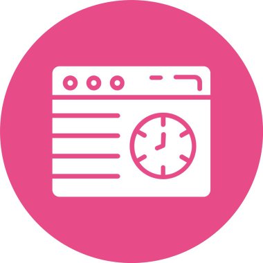 Web Tarayıcı Kabartma Çemberi Simgesi