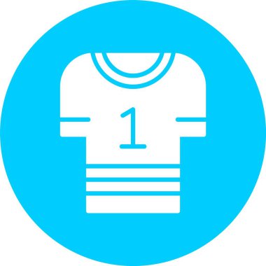 Futbol Üniforması Kabartma Çemberi Simgesi