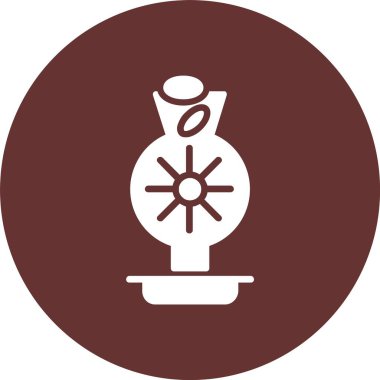 Öğütücü Kabartma Çember Simgesi