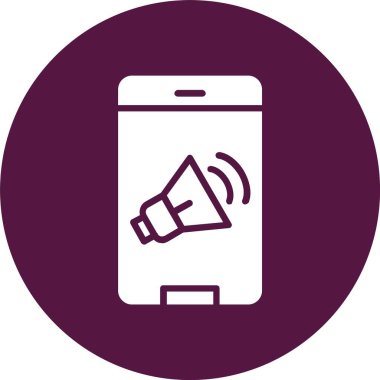 Hoparlör Kabartma Çemberi Simgesi