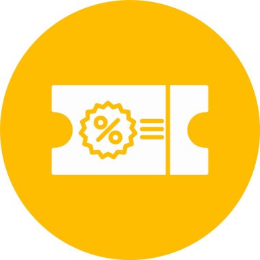 Kupon Kabartma Çemberi Simgesi