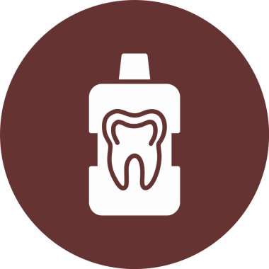 Ağız gargarası Kabartma Çemberi Simgesi