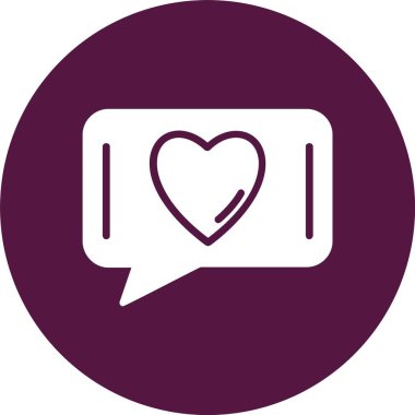 Aşk Sohbeti Kabartma Çemberi Simgesi