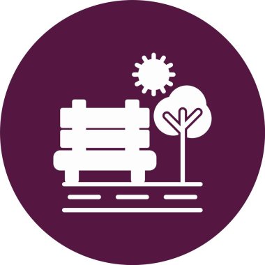 Park Kabartma Çemberi Simgesi